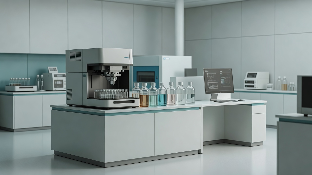 SSA HPLC purity testing bench